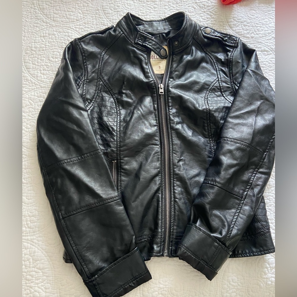 Hollister Pleather Moto Jacket